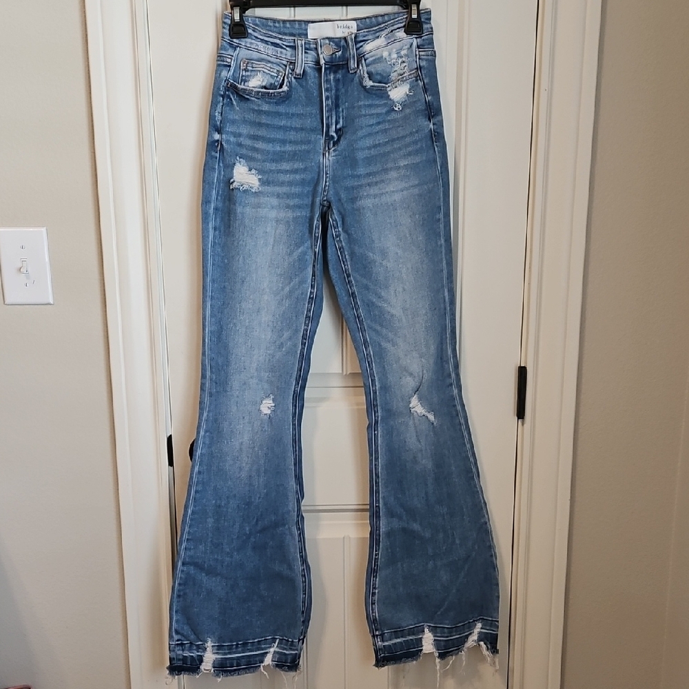 Chic Light Blue Flare Jeans